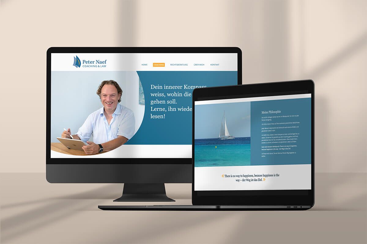 Website von Peter Naef Coaching & Law