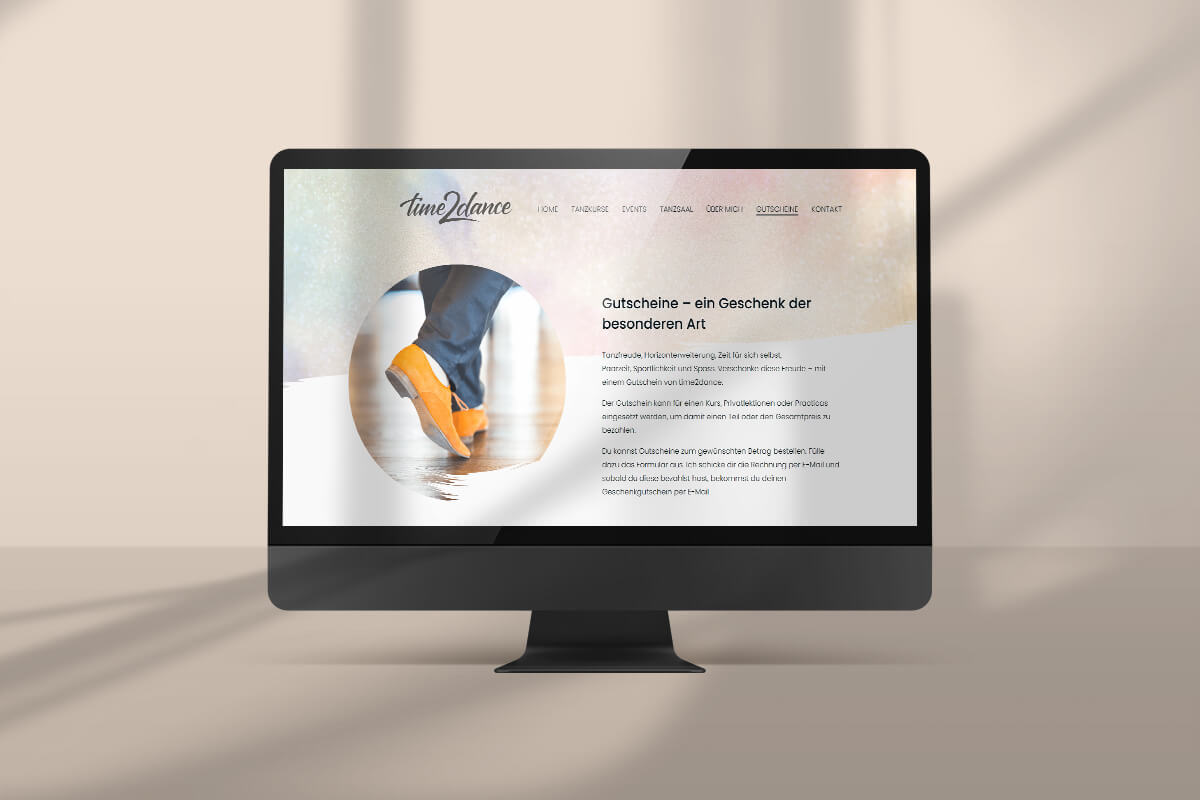 Website von time2dance